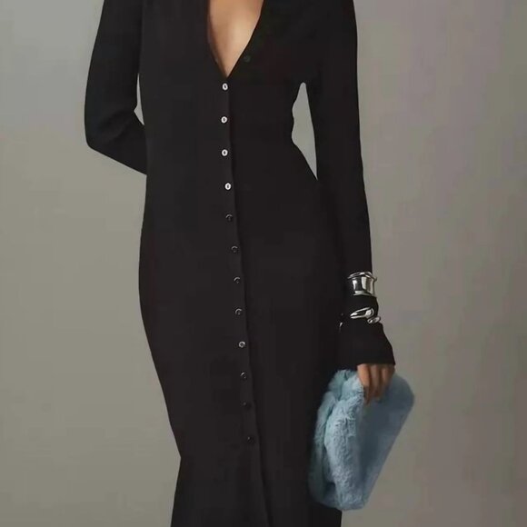 Paige Sundara Knit Midi Dress - Picture 1 of 4